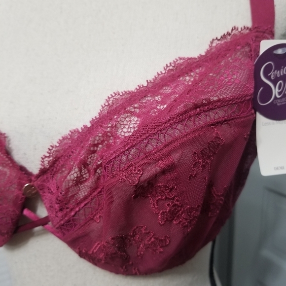 Cacique Cleavage Solution Unlined Lace Demi Bra - Picture 3 of 11